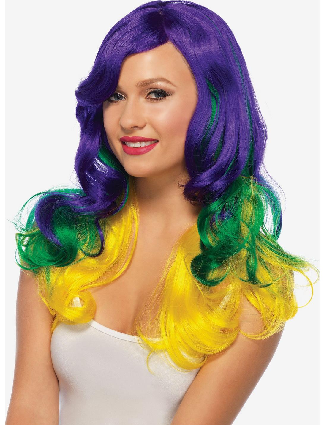 Carnival Tri-Color Wavy Wig, , hi-res