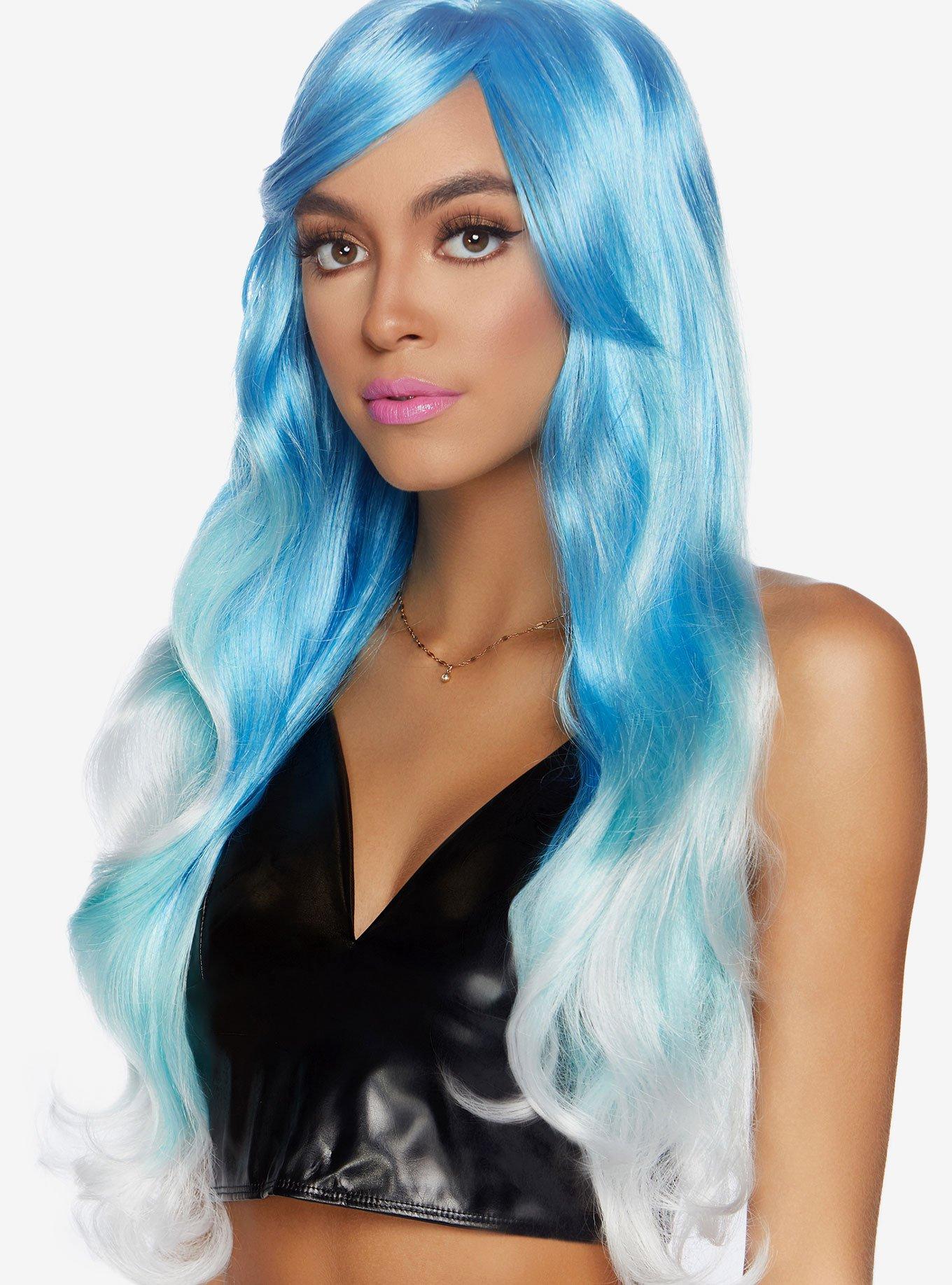 Blue Mermaid Ombre Wig, , hi-res