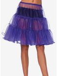 Shimmer Organza Knee Length Grape Petticoat Skirt, , hi-res