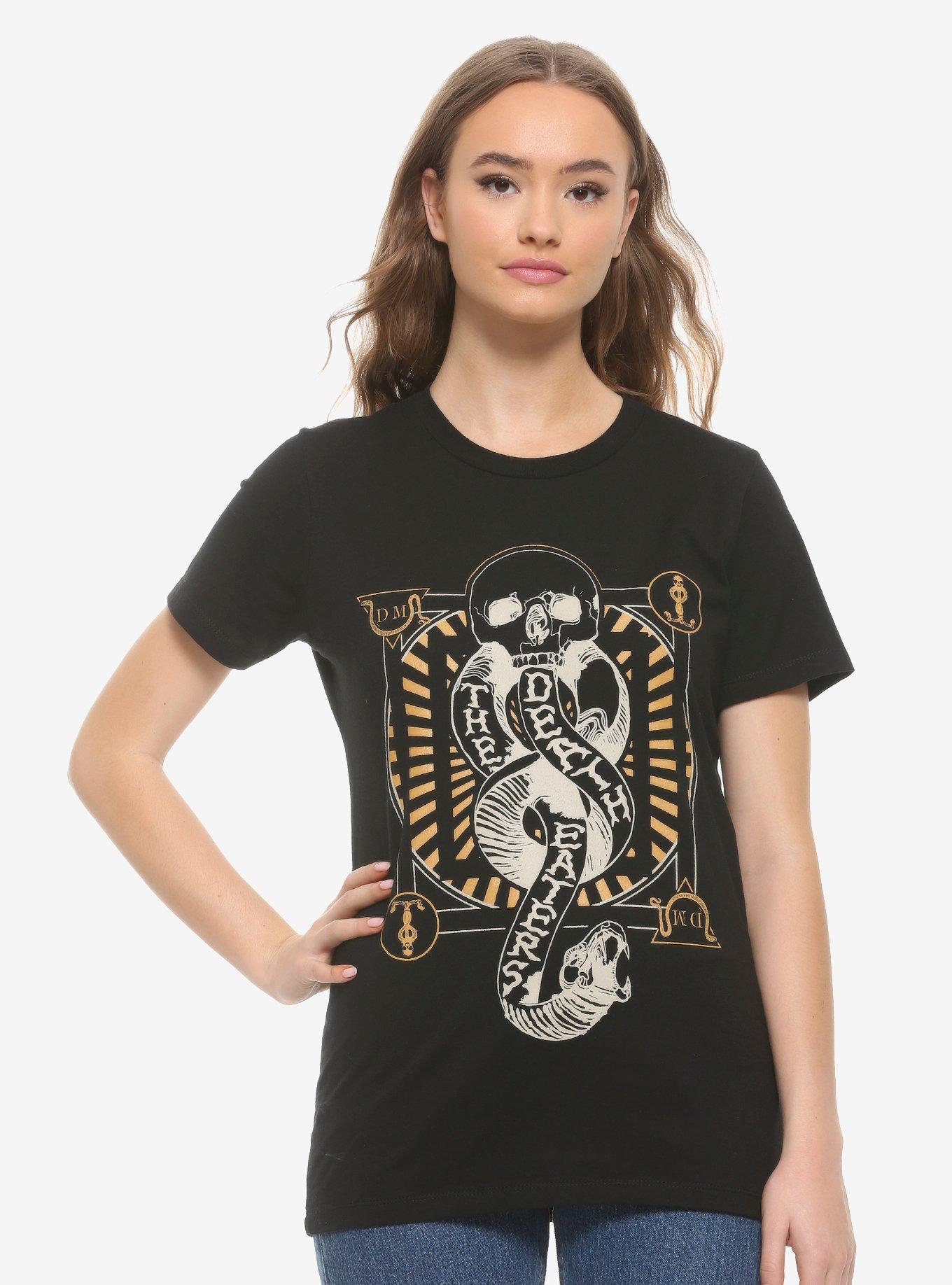 Harry Potter Death Eater Symbol Frame Women's T-Shirt - BoxLunch Exclusive, BLACK, hi-res