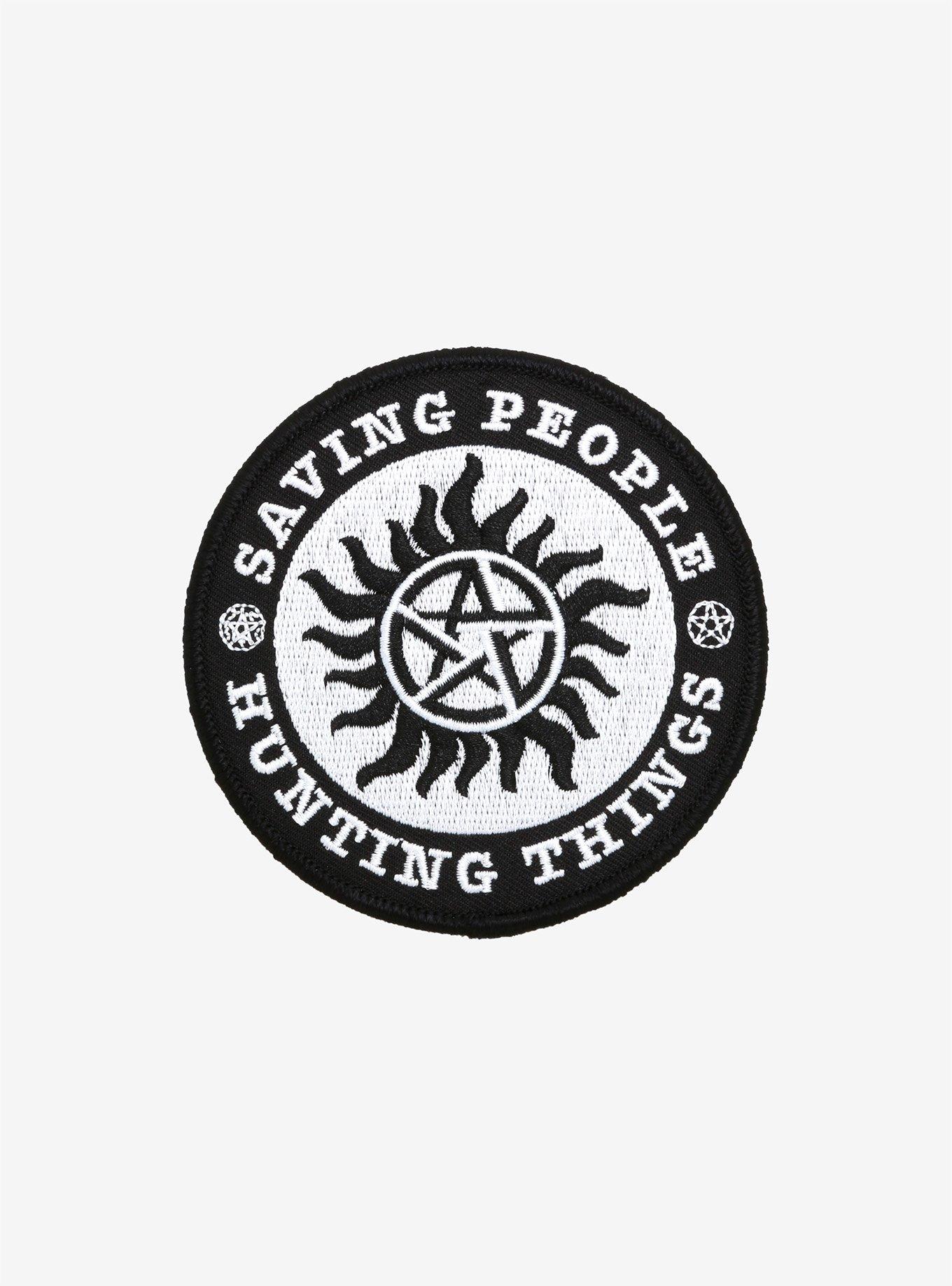 Supernatural Black & White Circle Patch, , hi-res