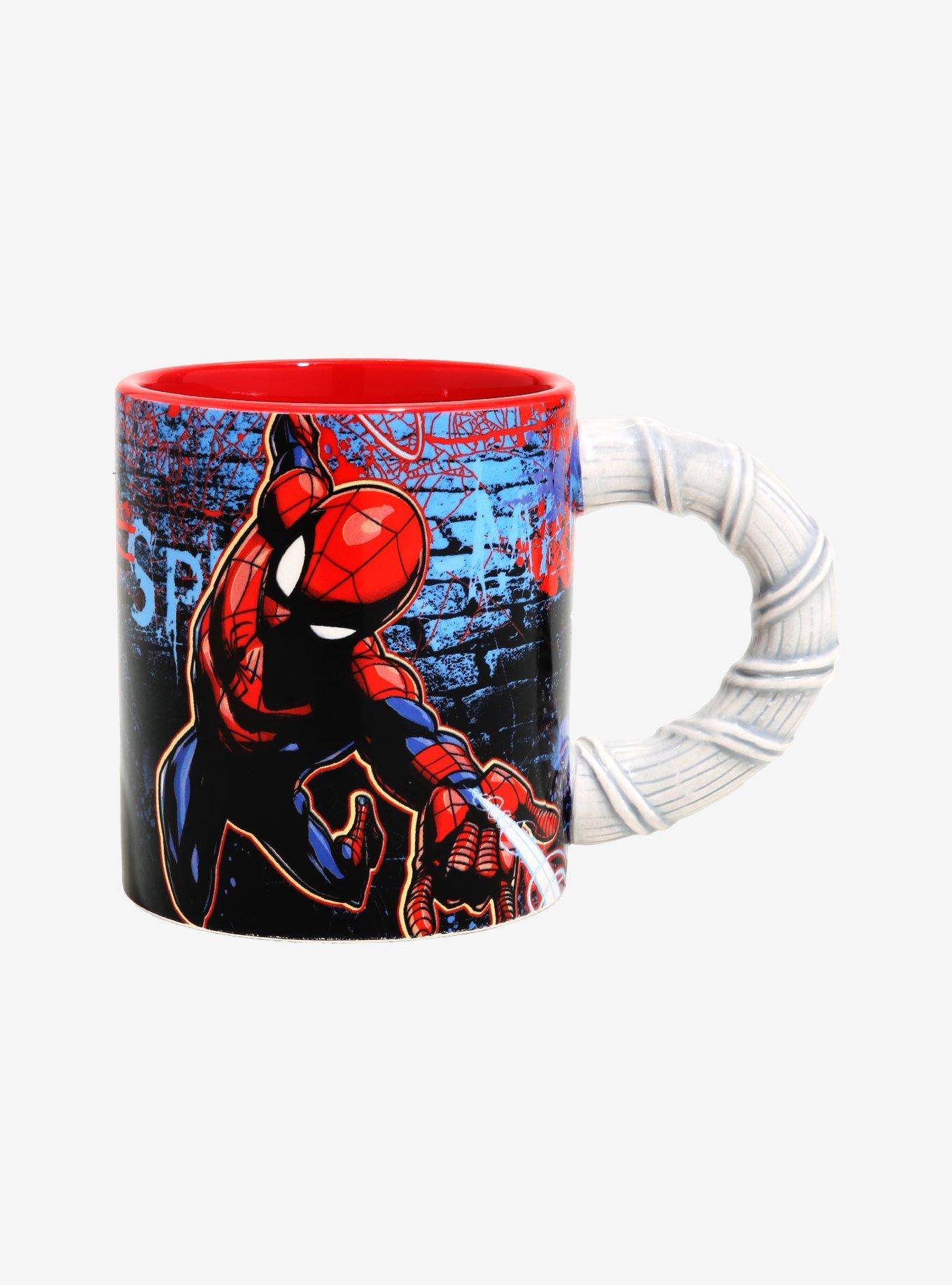 Marvel Amazing Spider-Man Face 20 oz. Red Ceramic Coffee Mug