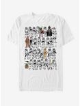 Star Wars Sketches T-Shirt, WHITE, hi-res