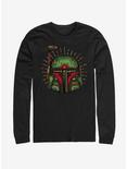 Star Wars Boba Sugar Skull Long-Sleeve T-Shirt, BLACK, hi-res
