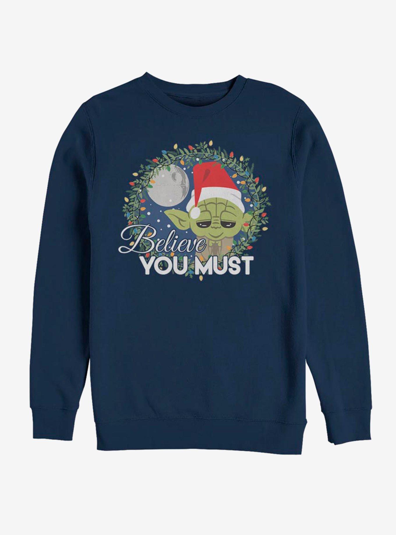 Star Wars Believe You Must Sweatshirt, NAVY, hi-res
