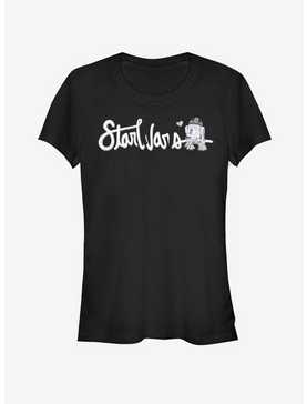 Star Wars Cursive R2D2 Girls T-Shirt, , hi-res