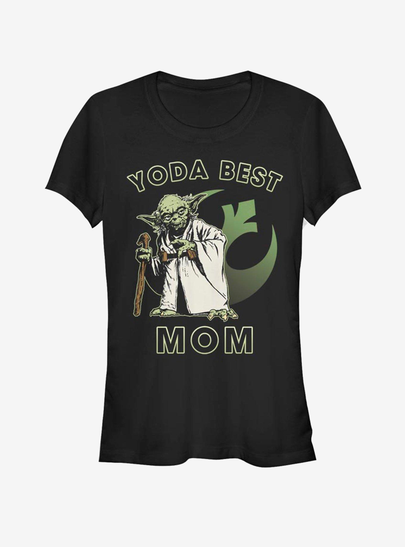 Star Wars Yoda Best Mom Girls T-Shirt, BLACK, hi-res