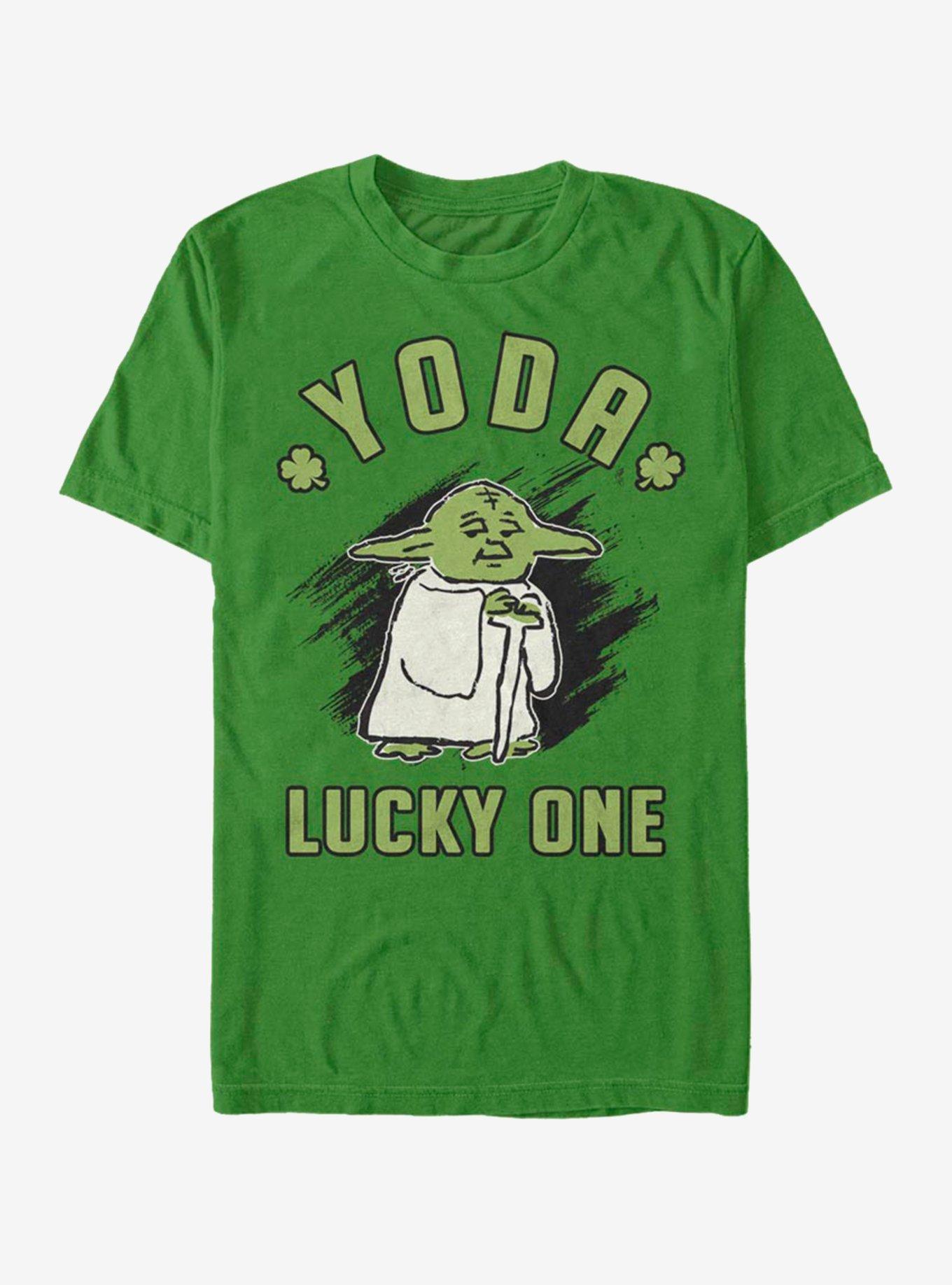 Star Wars Doodle Yoda Lucky T-Shirt, KELLY, hi-res