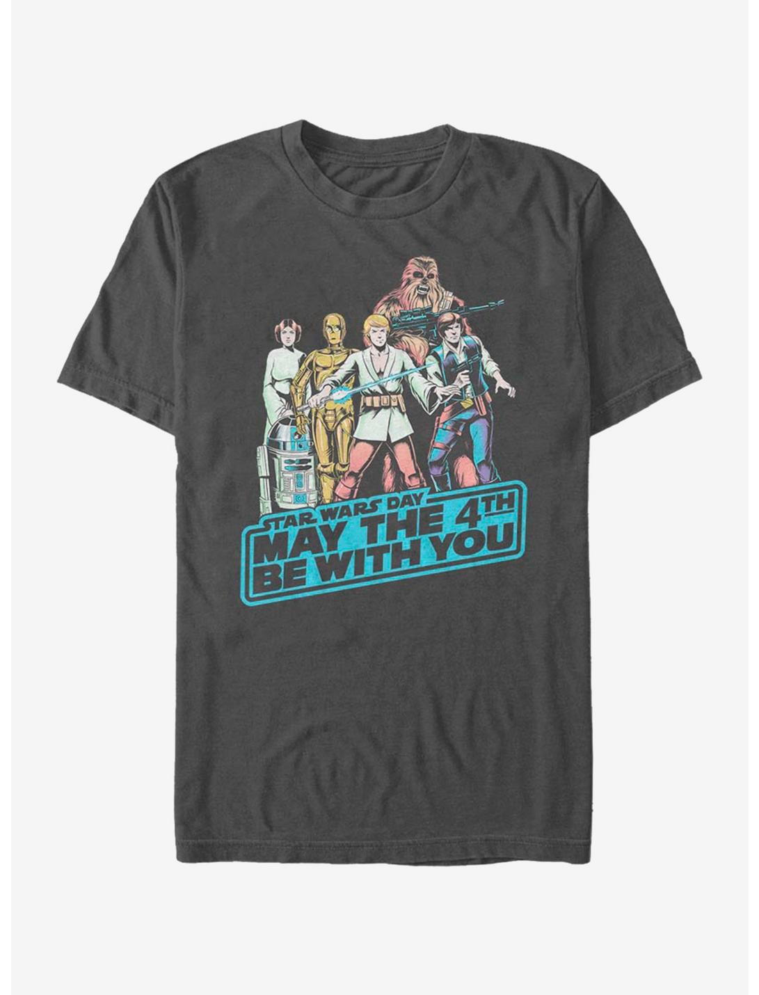 Star Wars May Fourth Group T-Shirt, CHARCOAL, hi-res