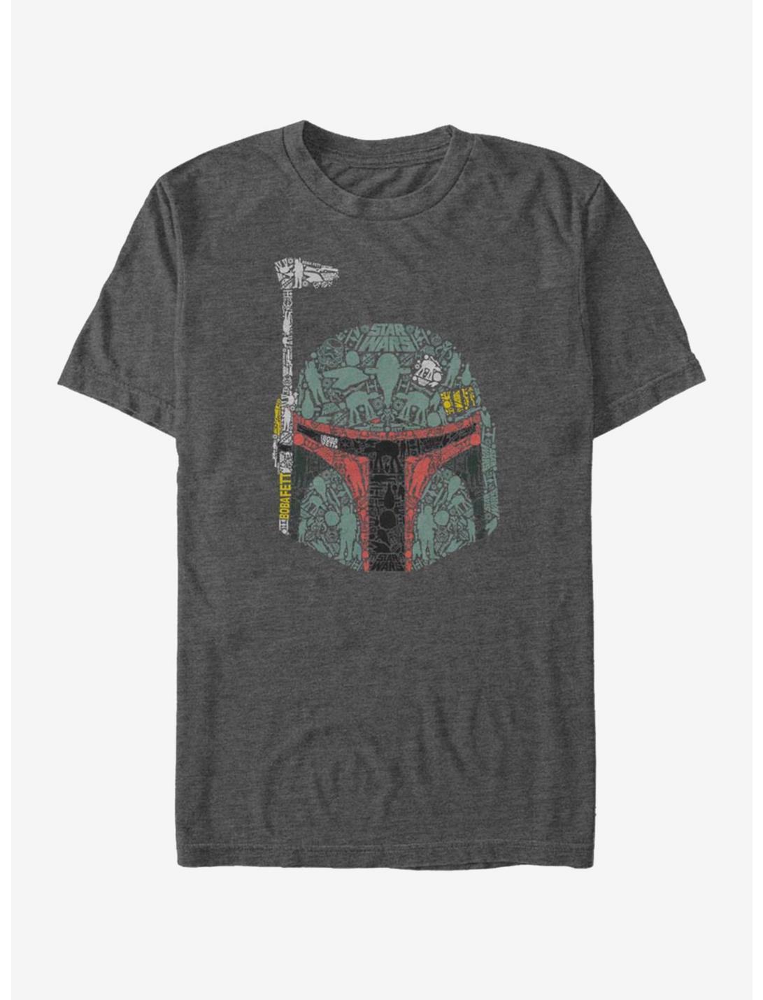 Star Wars Boba Icons T-Shirt, CHAR HTR, hi-res