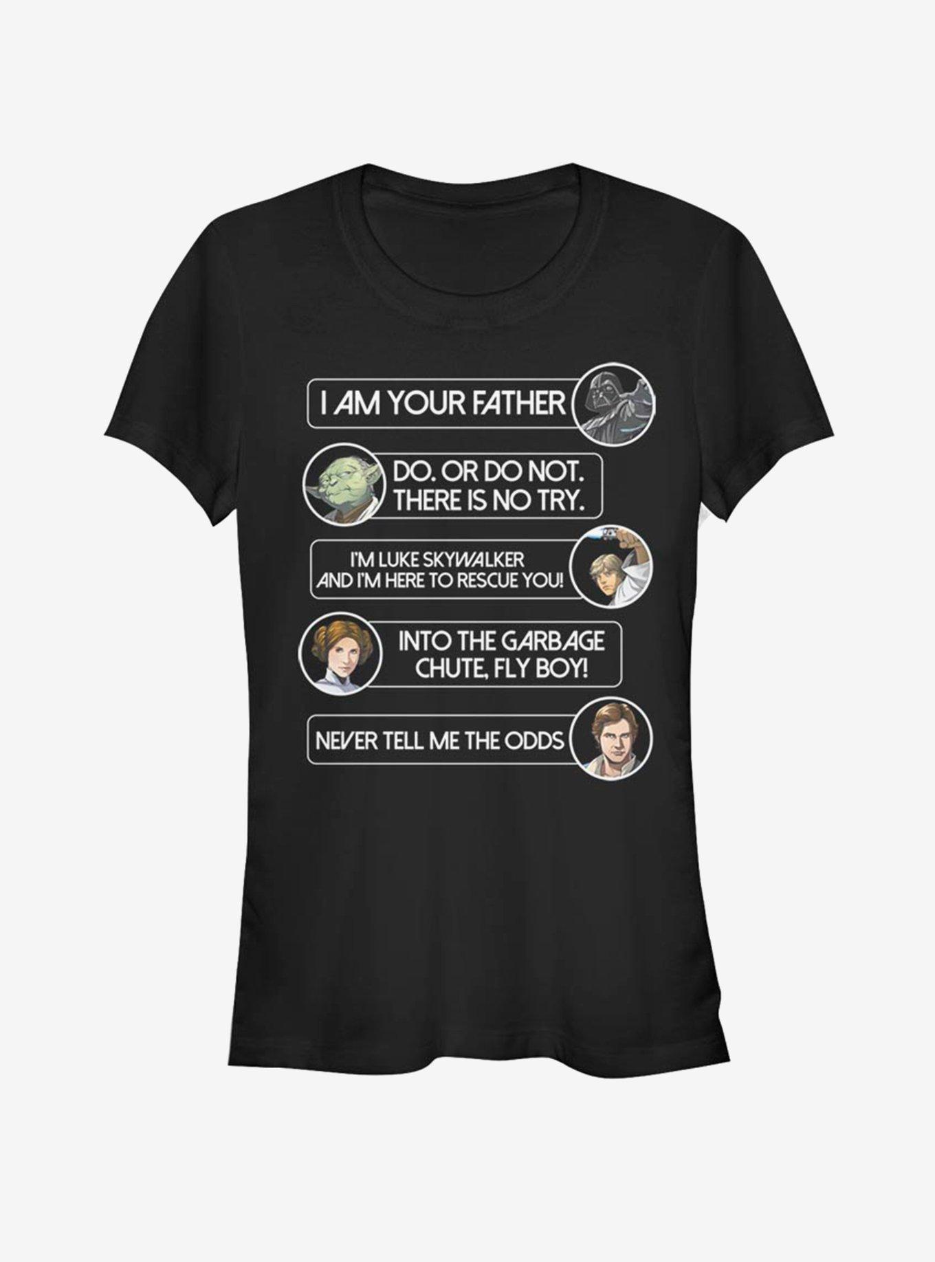 Star Wars Character Quotage Girls T-Shirt