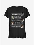 Star Wars Character Quotage Girls T-Shirt, BLACK, hi-res