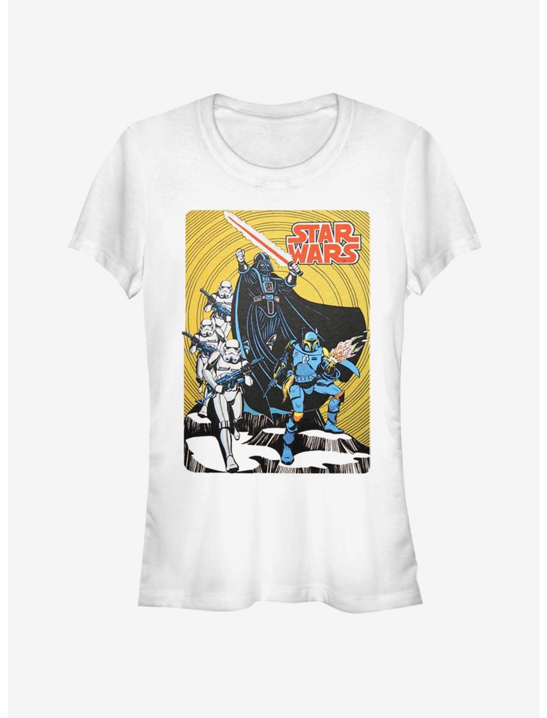 Star Wars Vintage Cover Girls T-Shirt, WHITE, hi-res