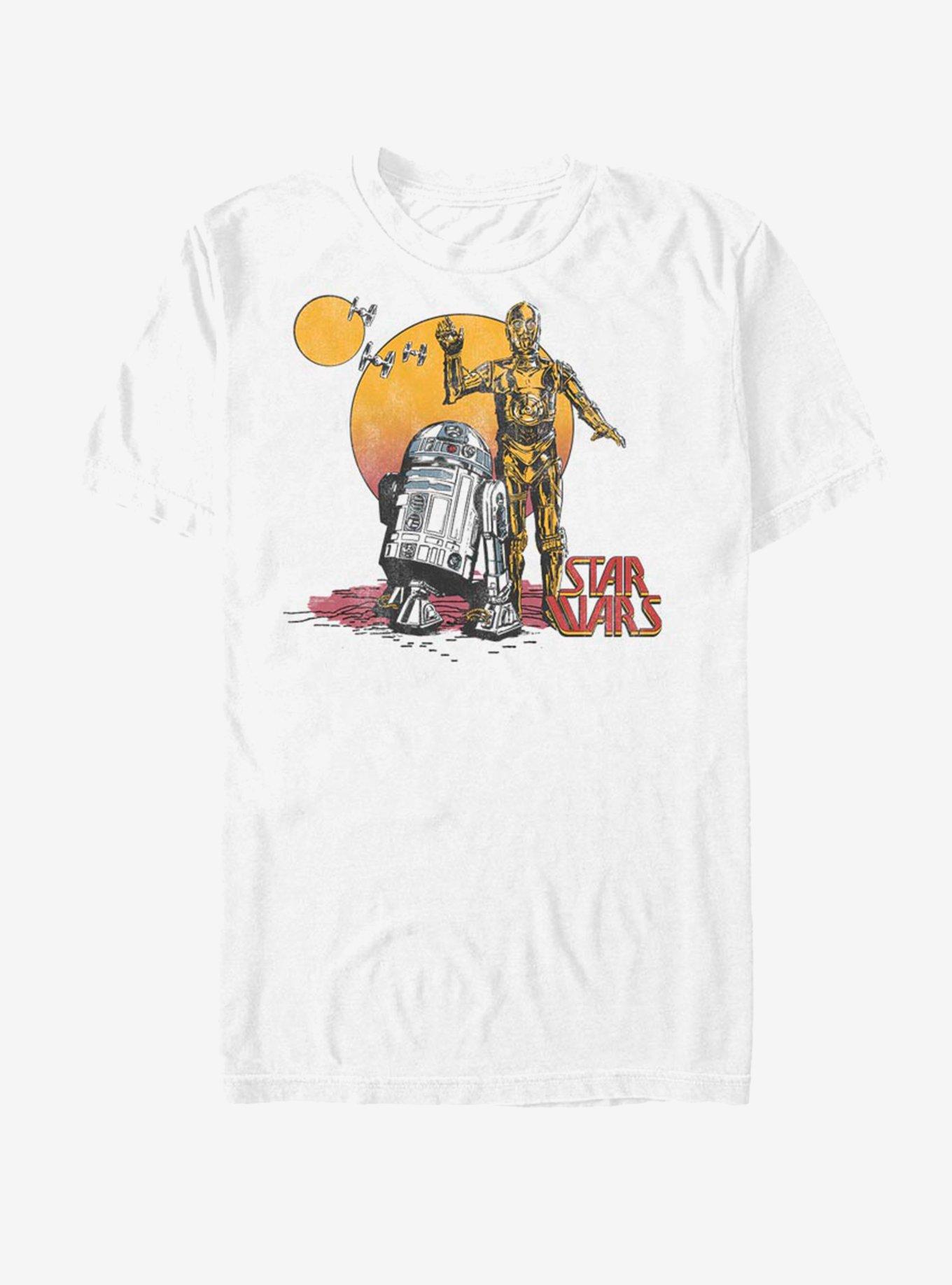 Star Wars Driod Sun T-Shirt, WHITE, hi-res