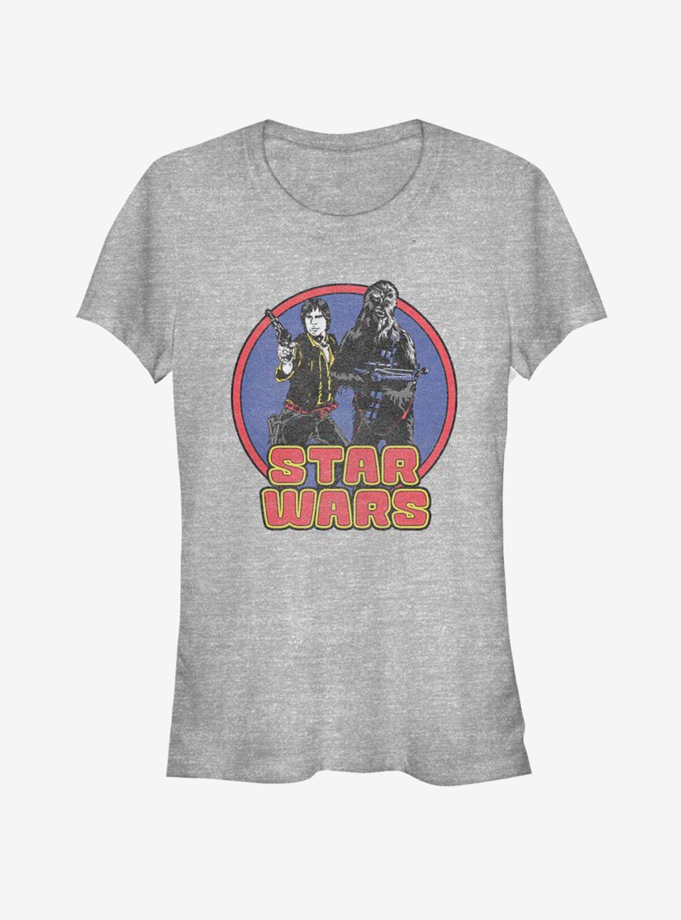 Star Wars Circle Chewy and Han Girls T-Shirt