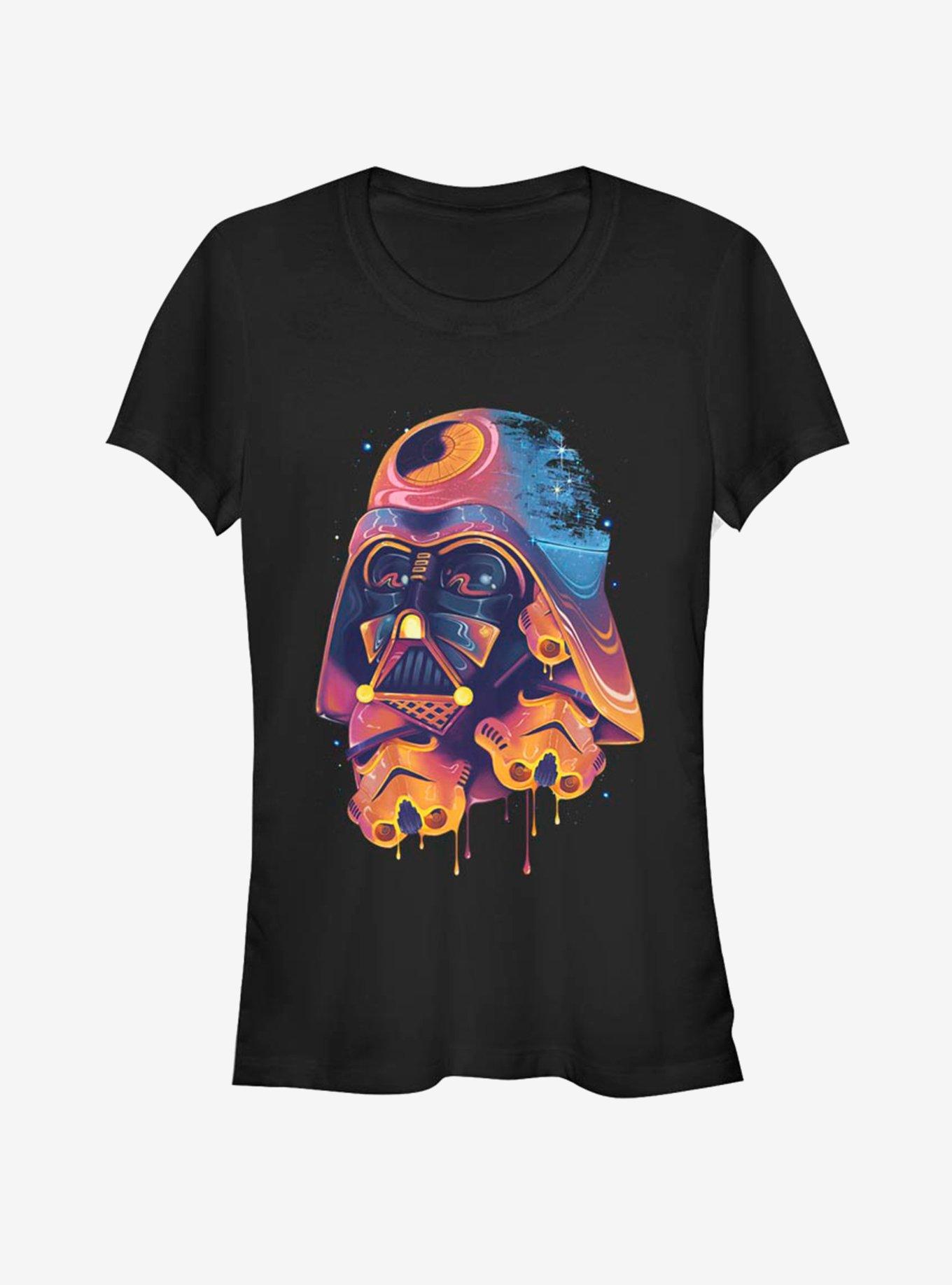 Star Wars Color Melted Vader Girls T-Shirt, BLACK, hi-res