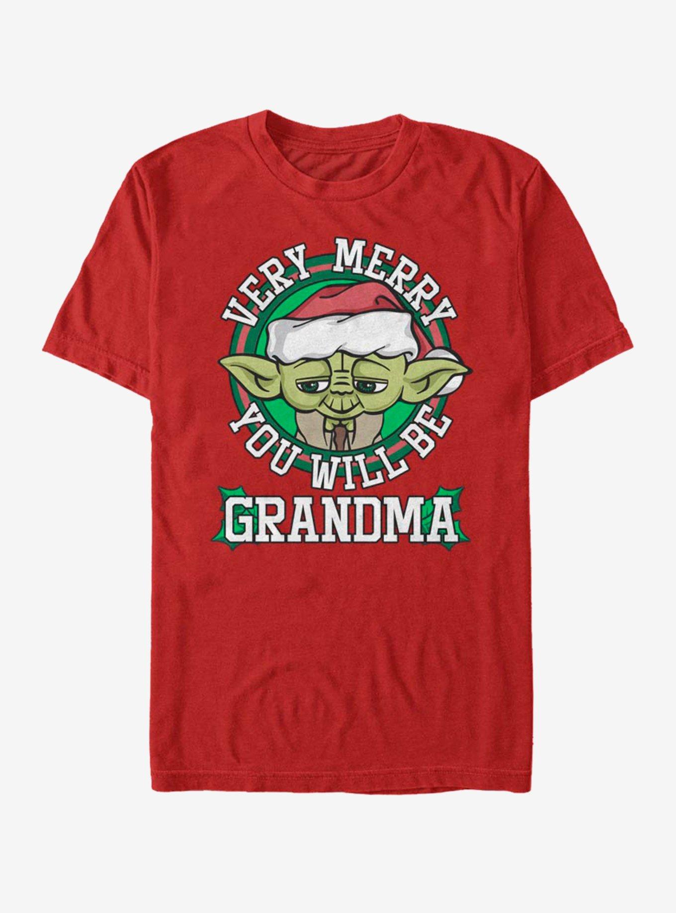 Star Wars Merry Yoda Grandma T-Shirt, , hi-res