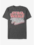 Star Wars Checker Falcon T-Shirt, CHAR HTR, hi-res