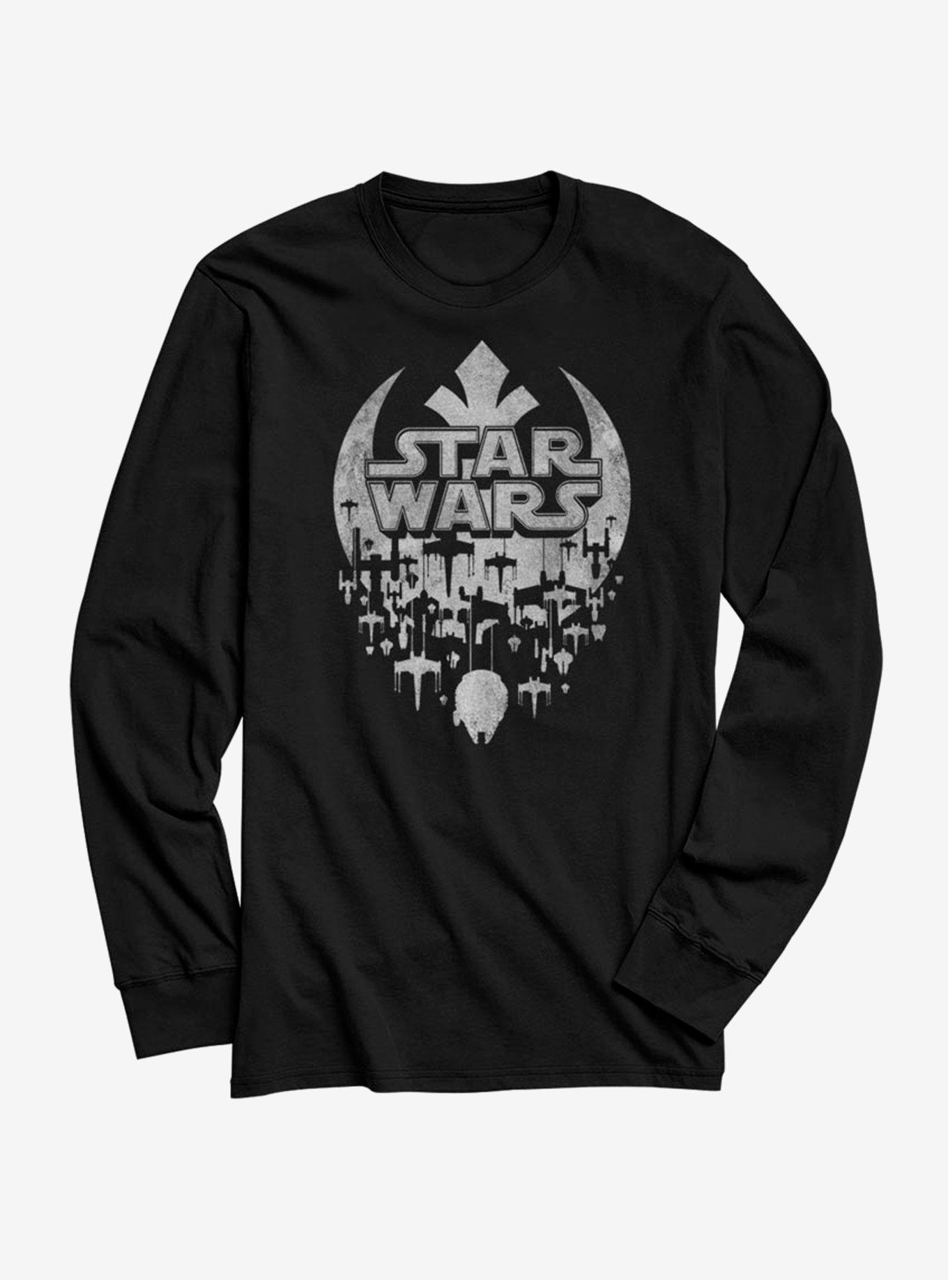 Star Wars Star Fade Long-Sleeve T-Shirt, BLACK, hi-res