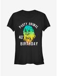 Star Wars Chewie Birthday Fourty Girls T-Shirt, BLACK, hi-res