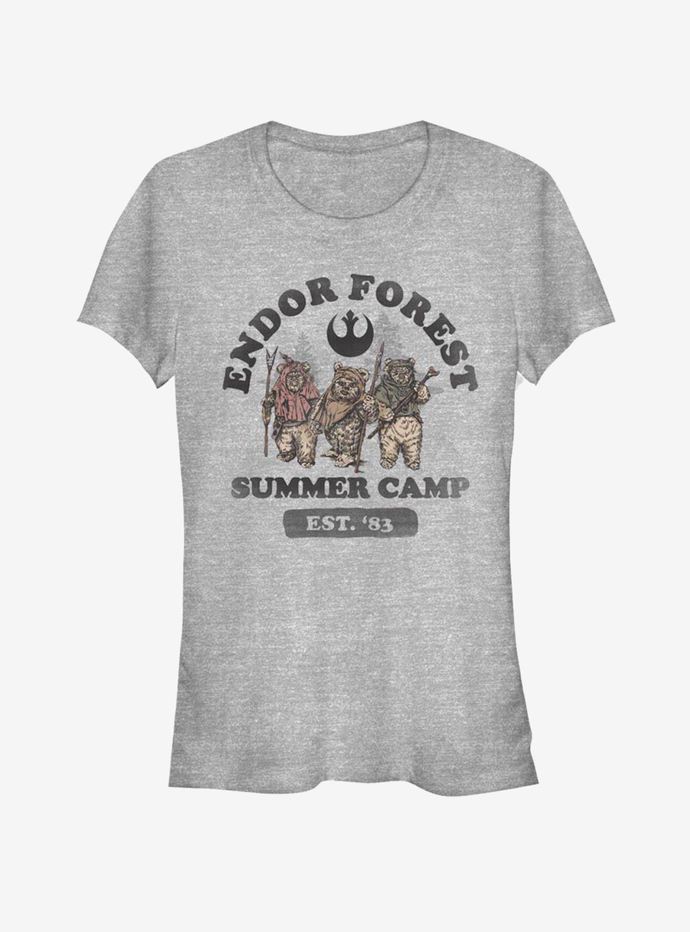 Star Wars Endor Summer Camp Girls T-Shirt, ATH HTR, hi-res