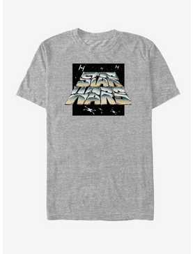 Star Wars Chrome logo T-Shirt, , hi-res