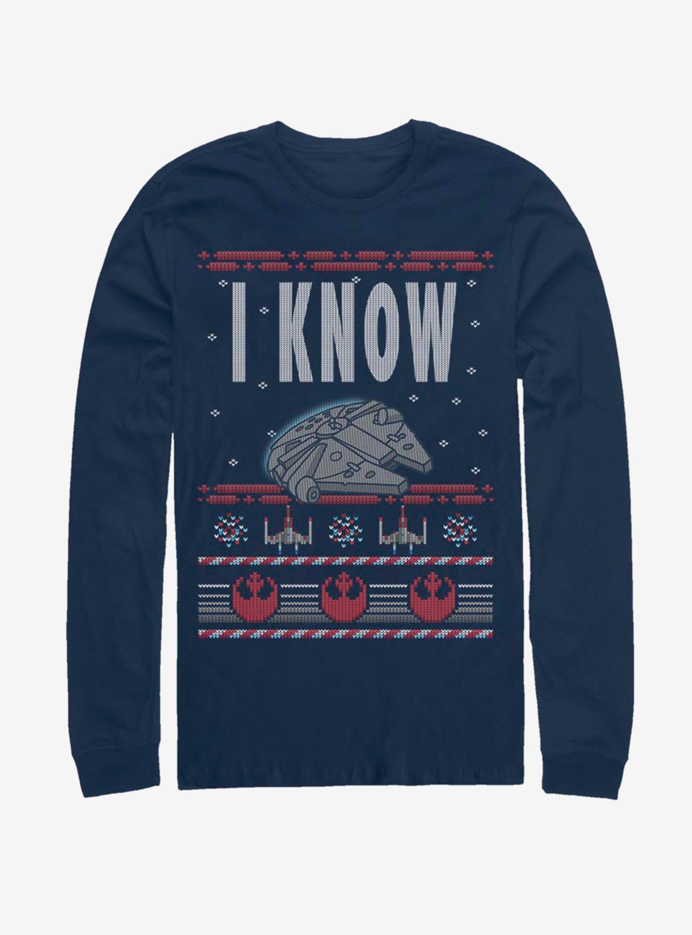 Star Wars Ugly I Know Long-Sleeve T-Shirt, NAVY, hi-res