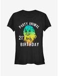 Star Wars Chewie Birthday TwentyOne Girls T-Shirt, BLACK, hi-res