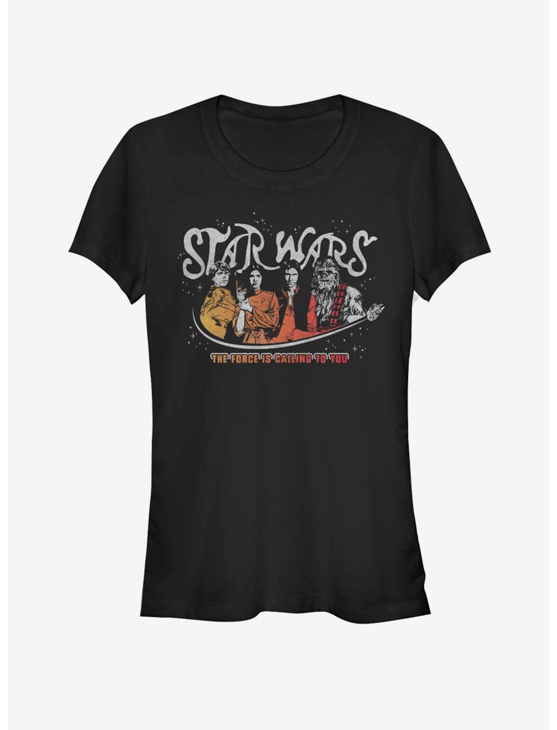 Star Wars Kissin' Hair Girls T-Shirt, BLACK, hi-res