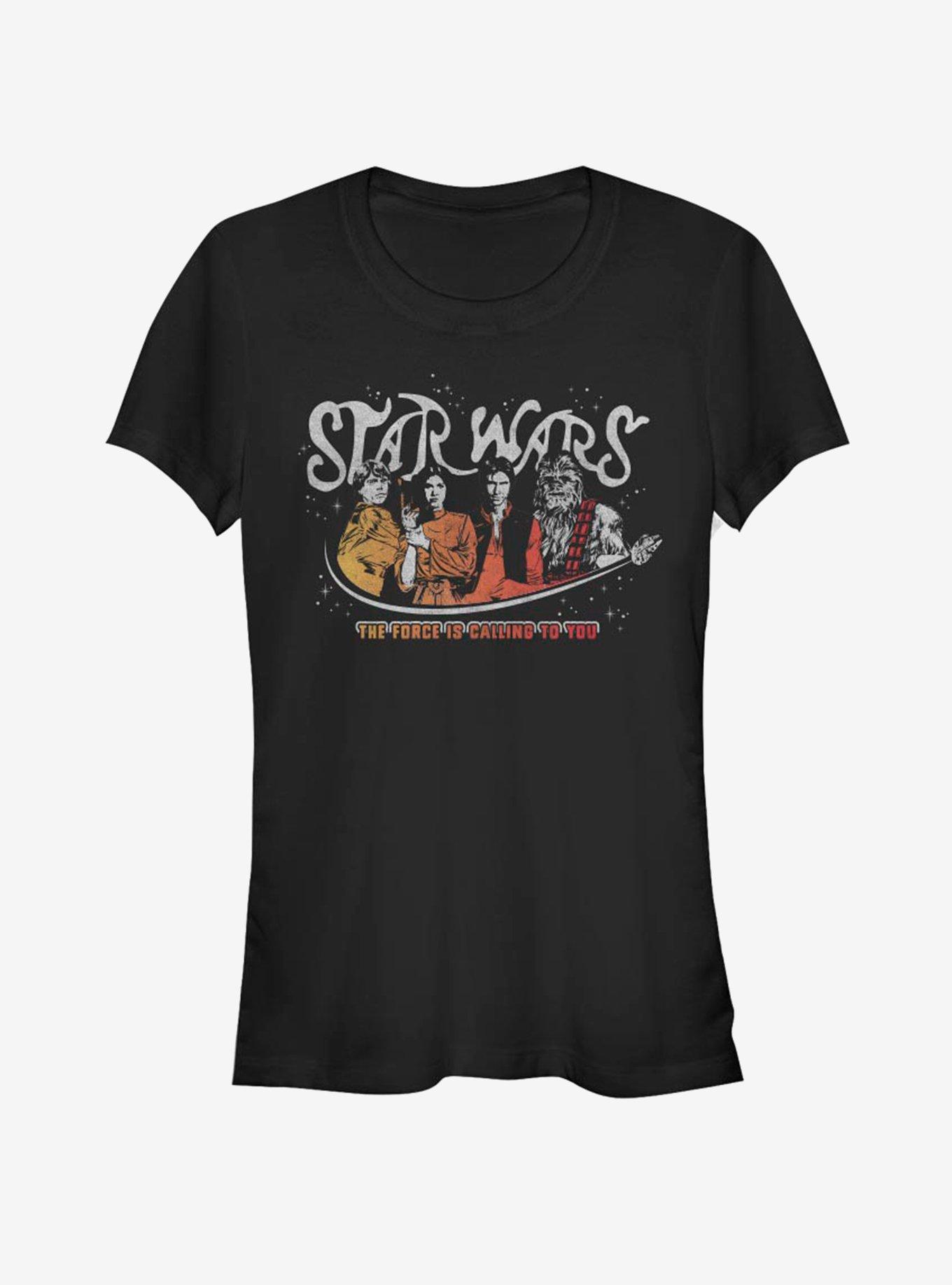 Star Wars Kissin' Hair Girls T-Shirt, BLACK, hi-res
