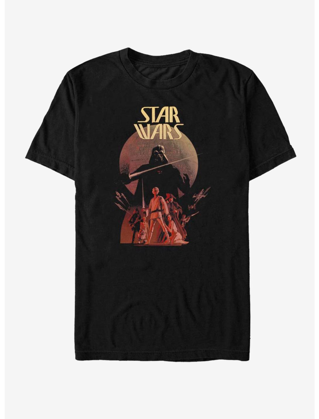 Star Wars Saga Poster T-Shirt, BLACK, hi-res