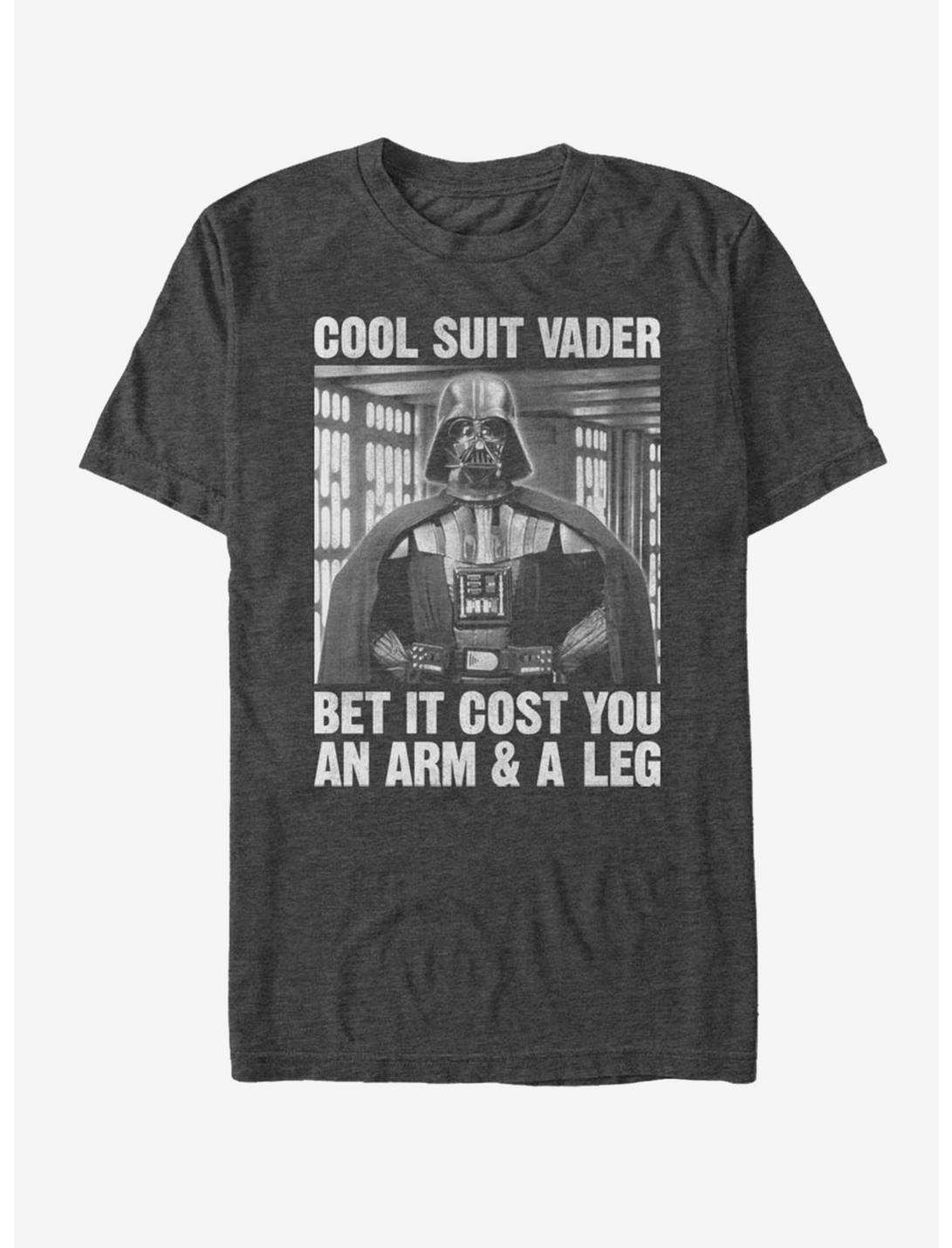 Star Wars Cool Suit Vader T-Shirt, CHAR HTR, hi-res