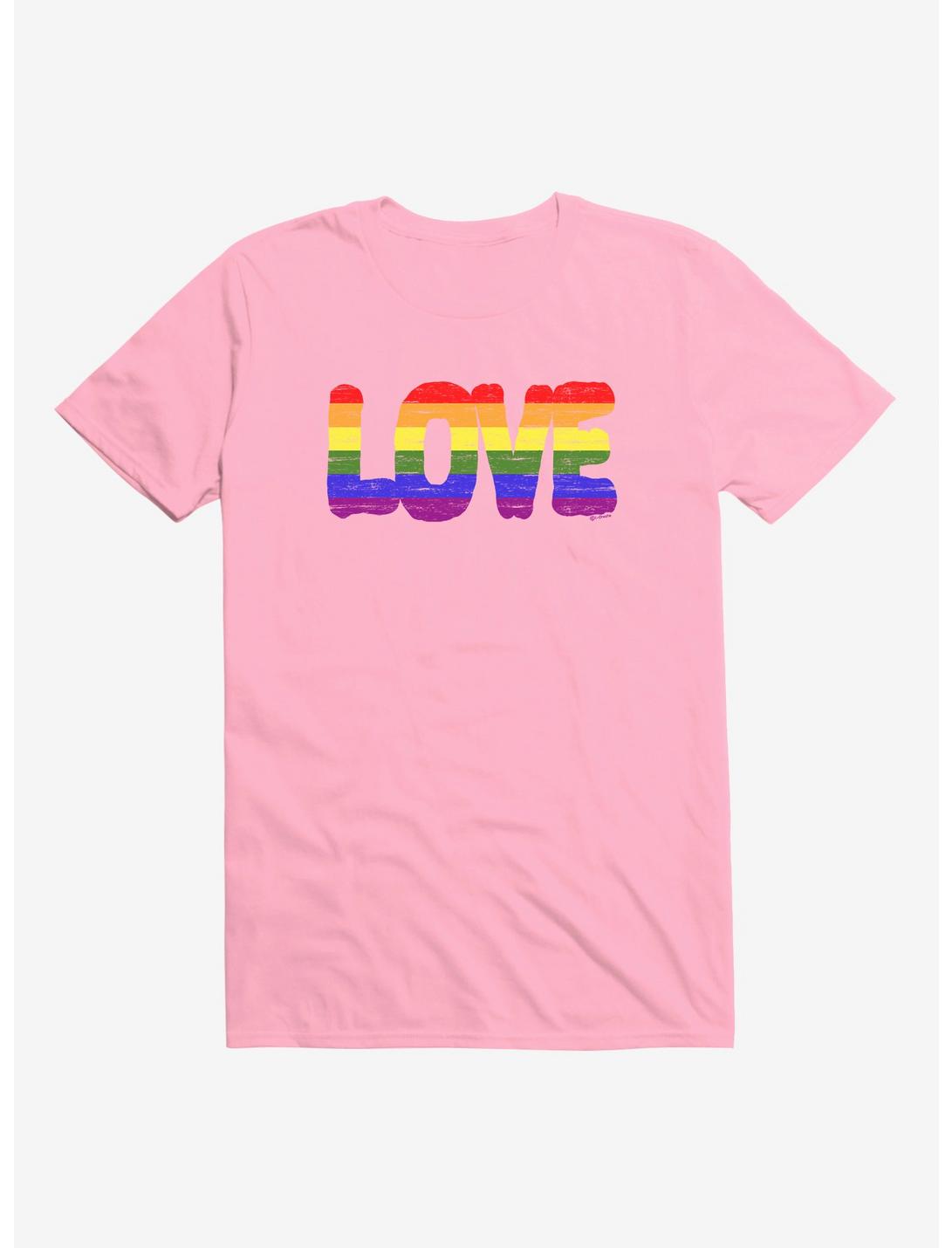 iCreate Pride Love Rainbow T-Shirt, , hi-res