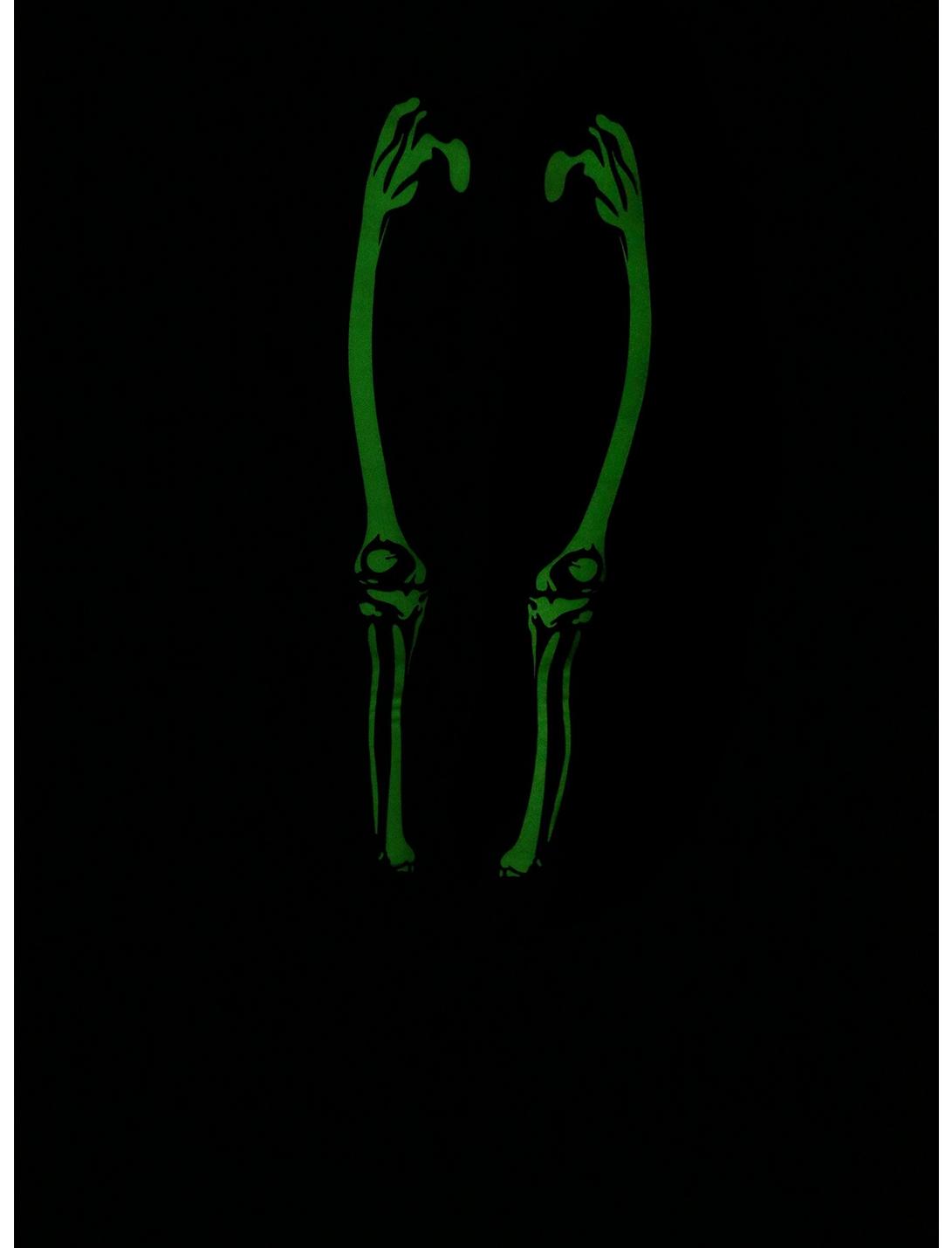 Skeleton Glow-In-The-Dark Leggings Plus Size, BLACK, hi-res