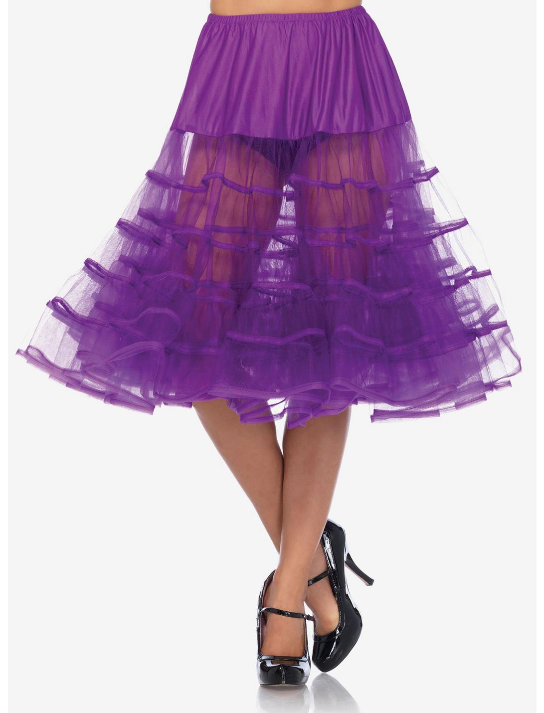Purple Knee Length Petticoat, , hi-res