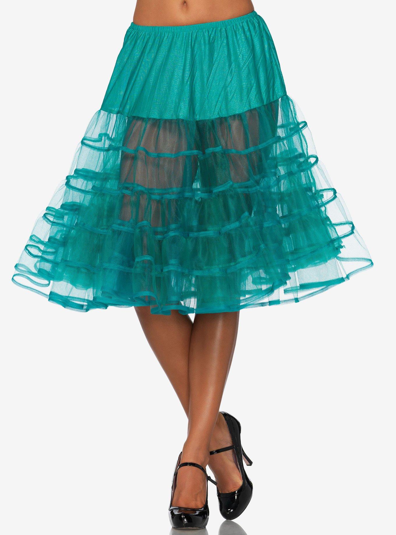 Jade Knee Length Petticoat