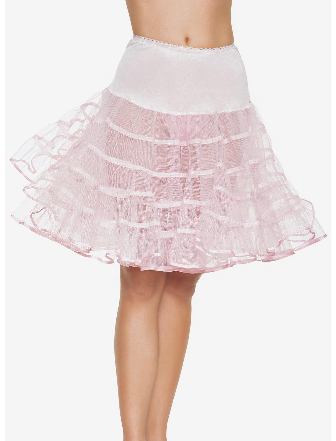Pink Knee Length Petticoat, , hi-res