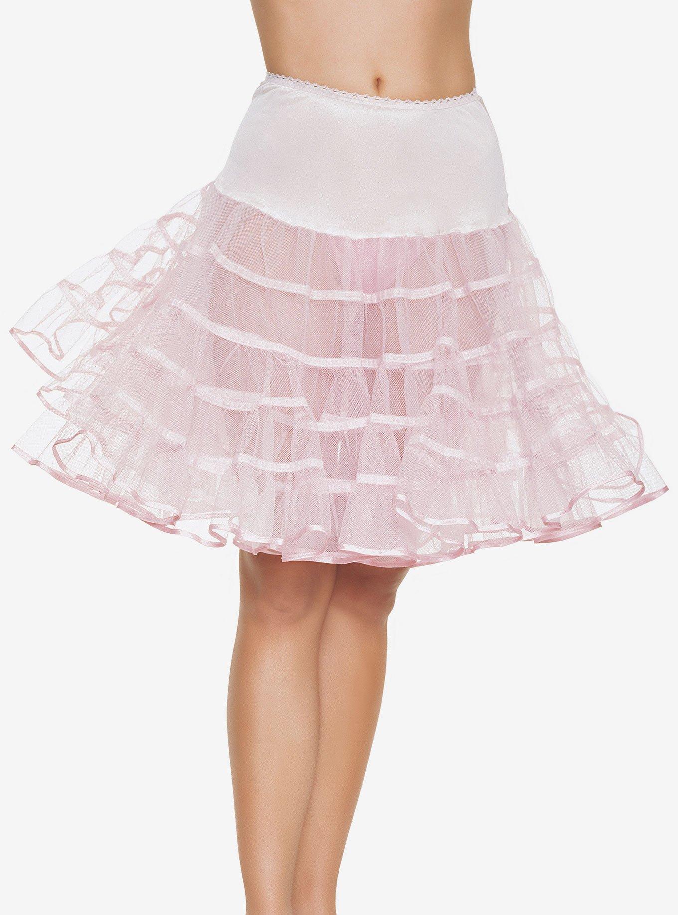 Pink Knee Length Petticoat, , hi-res