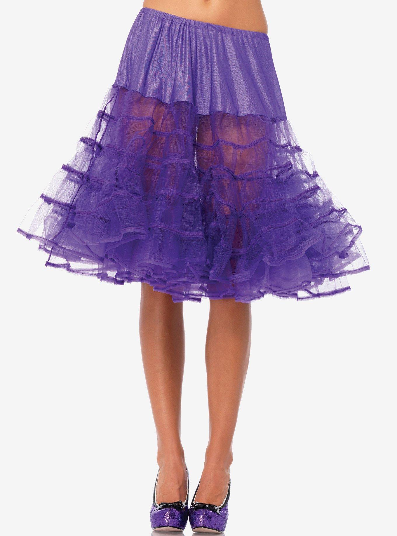 Purple Knee Length Petticoat, , hi-res