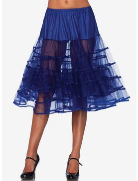 Royal Blue Knee Length Petticoat, , hi-res