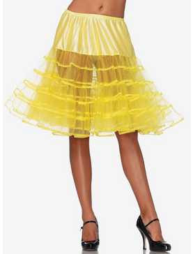Yellow Knee Length Petticoat, , hi-res