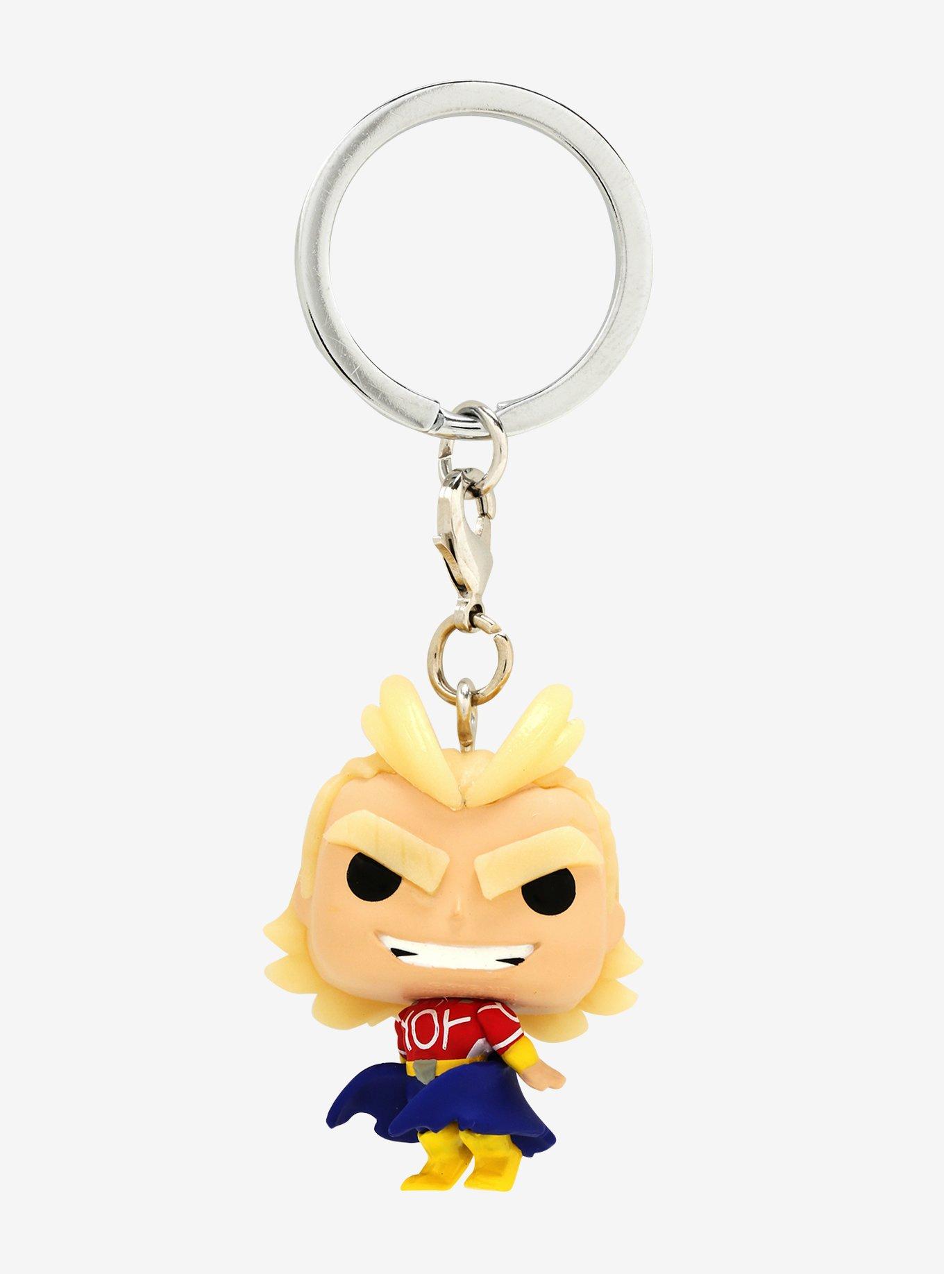 Funko My Hero Academia Pocket Pop! All Might (Silver Age) Glow-In-The-Dark Vinyl Key Chain Hot Topic Exclusive, , hi-res