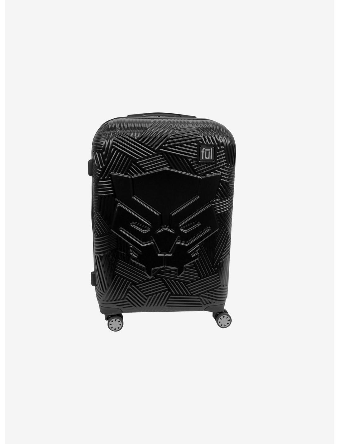 FUL Marvel Black Panther Icon Molded Hard Sided 21 Inch Rolling Luggage, , hi-res