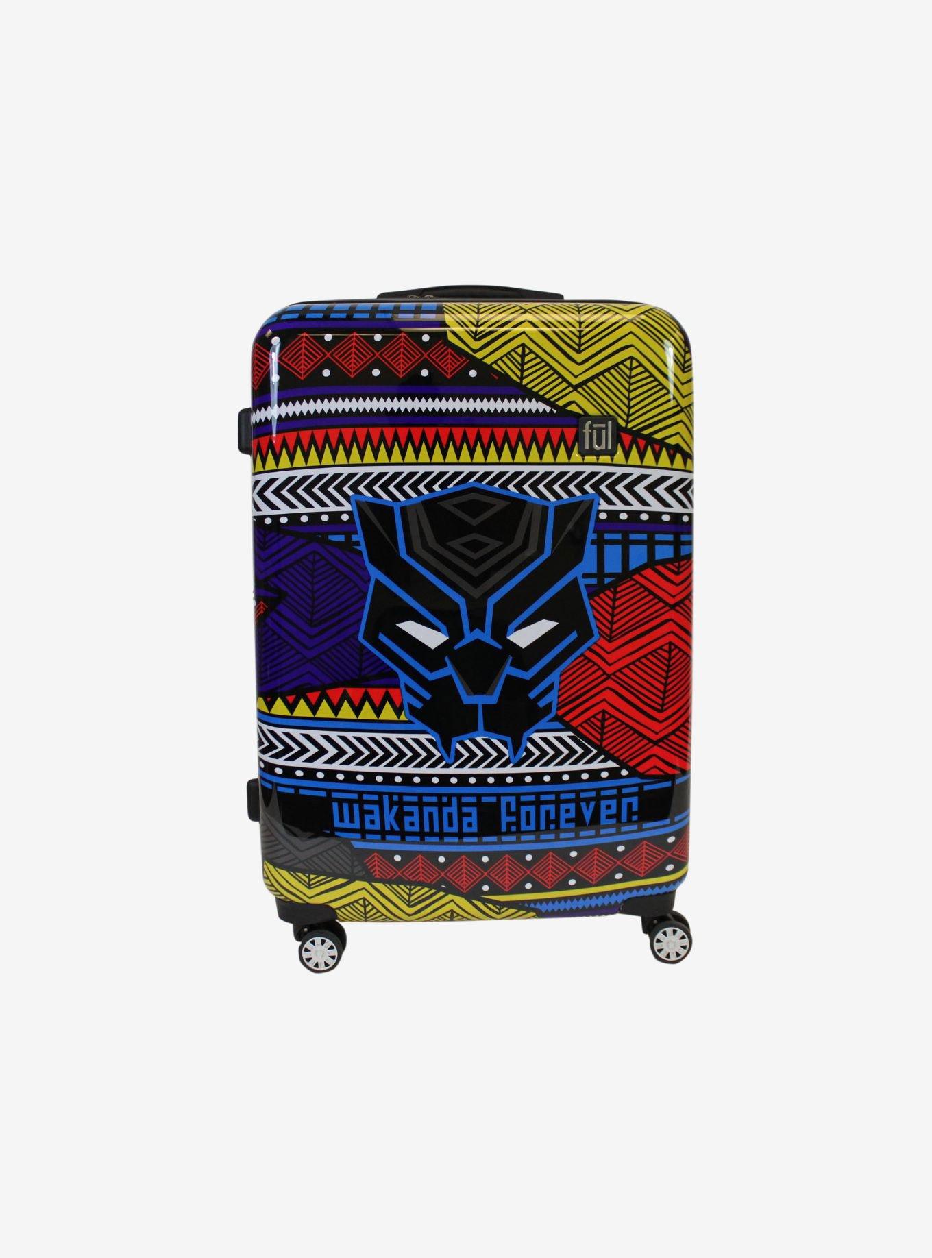 FUL Marvel Black Panther Tribal Art 25 Inch Hard Sided Rolling Luggage, , hi-res
