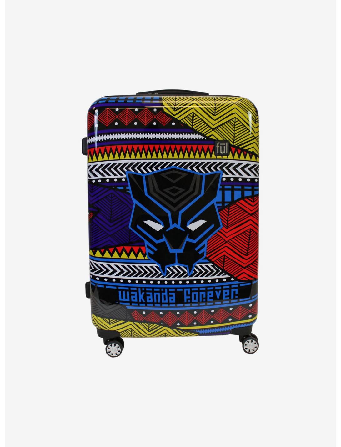 FUL Marvel Black Panther Tribal Art 29 Inch Hard Sided Rolling Luggage, , hi-res