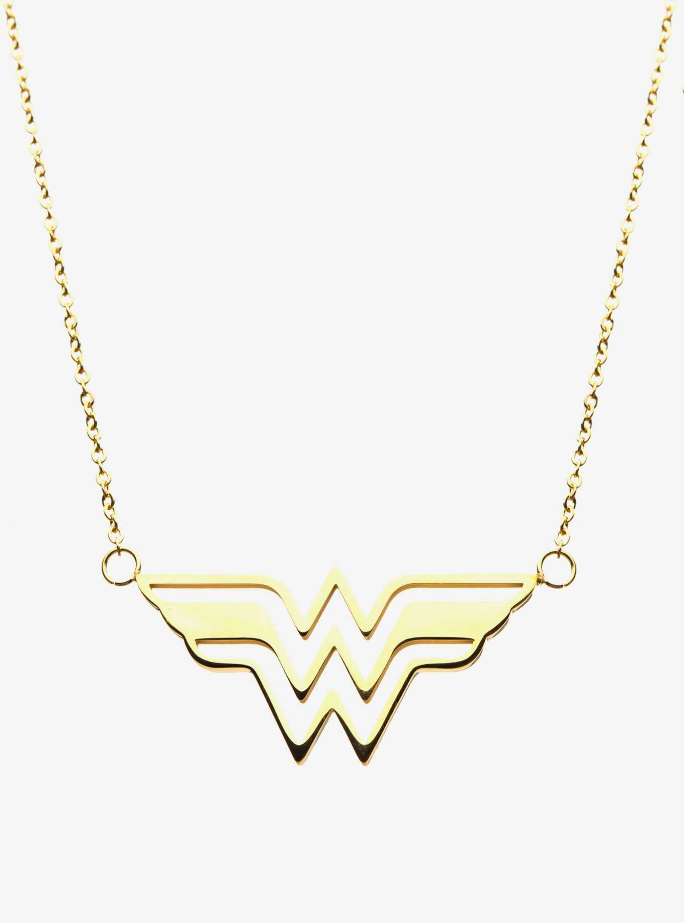 DC Comics Gold Plated Wonder Necklace, , hi-res