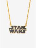 Star Wars Gold Plated Logo Necklace, , hi-res