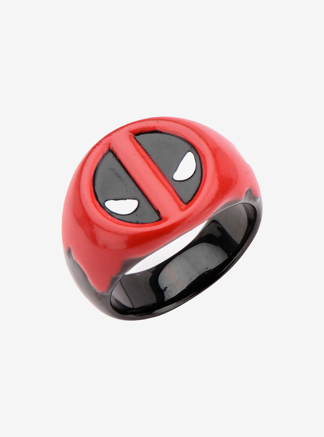 Marvel Deadpool Red Blood Ring, RED, hi-res