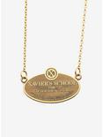 Marvel X-men Xavier's School Plaque Necklace, , hi-res