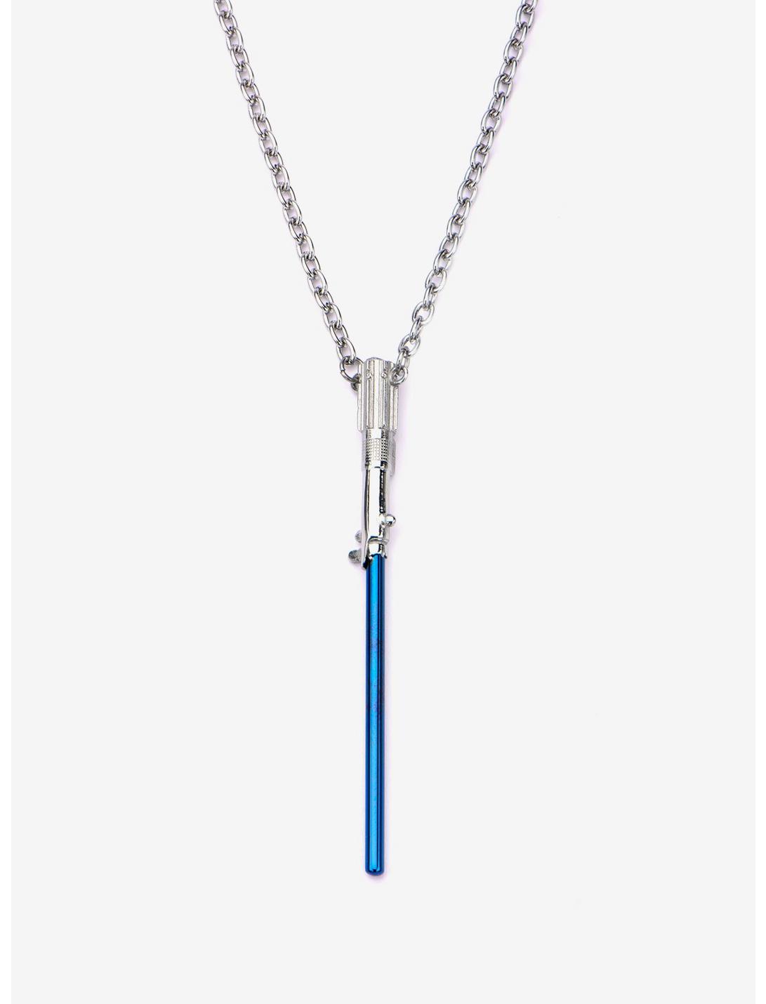Star Wars Titanium Plated Lightsaber Necklace, , hi-res